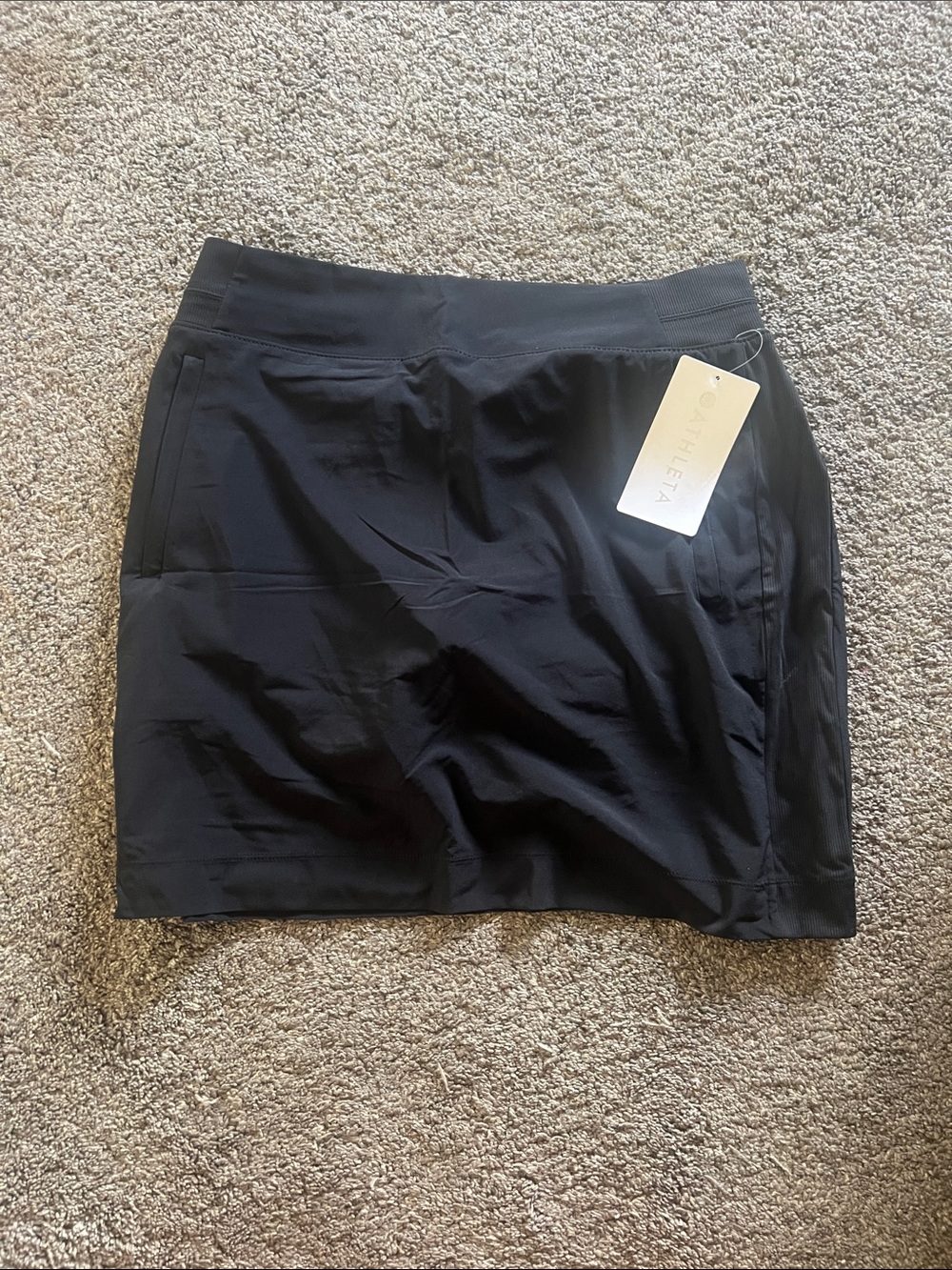 Athleta Brooklyn Black Performance Skort with pockets